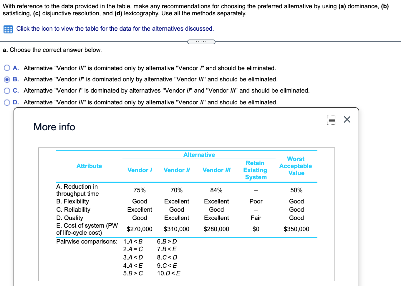 With reference to the data provided in the table, make any