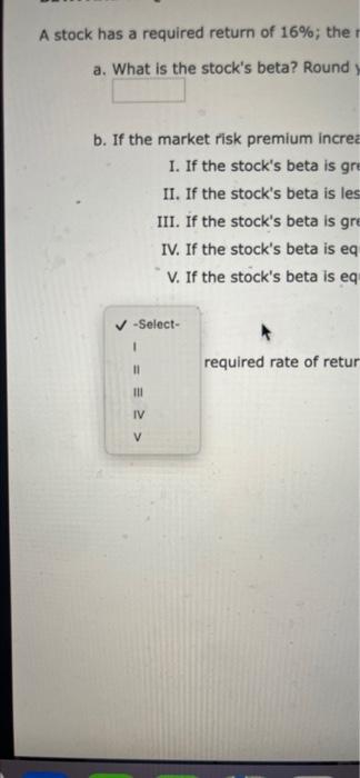 The Heaton between Risk and Rates of Return BETA AND REQUIRED RATE