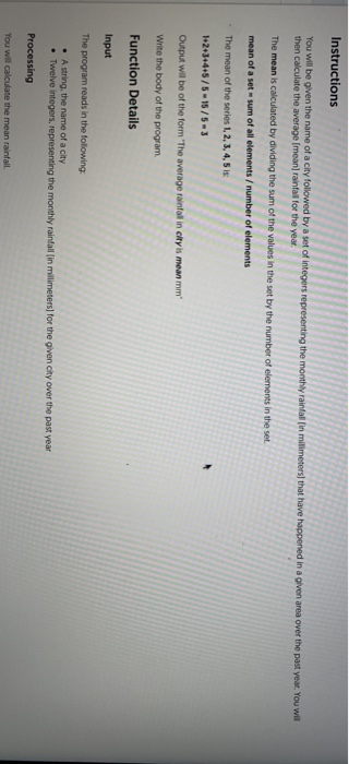  Java Instructions You will be given the name of a city