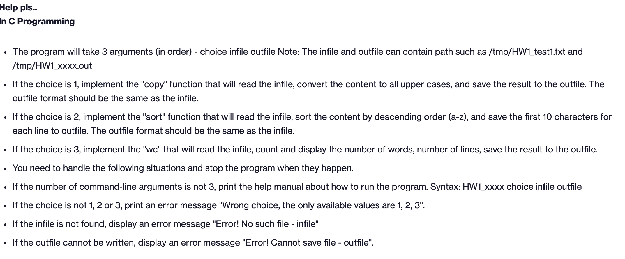Sample Input in file 'a' : 5 100 c 23.5 200 a