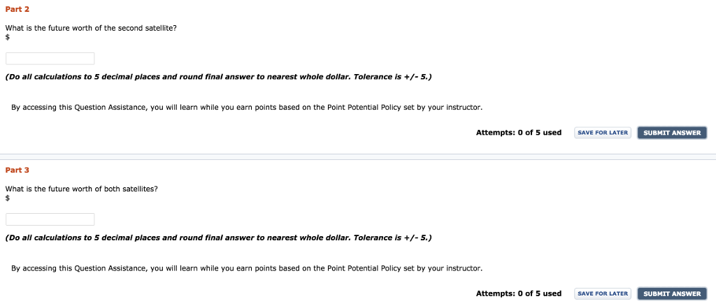 is the future amount of money in the account at the end