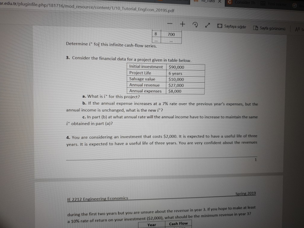  Can question 3 be solved by hand? ar.edu.tr/pluginfile.php/181716/mod resource/content/1/10 Tutorial EngEcon