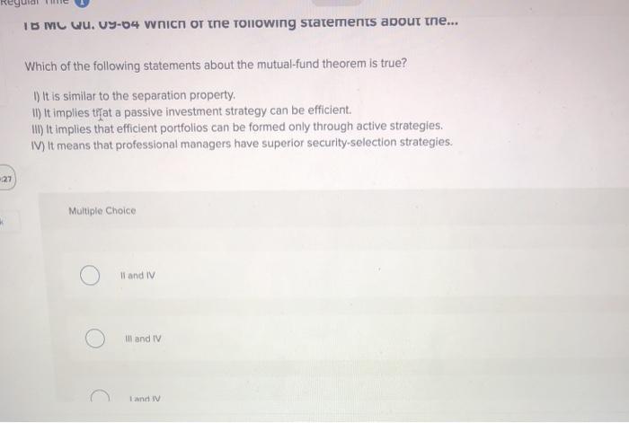  ular Time Saved Help Save & Exit ll and IV III