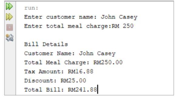 QUESTION 1: PROGRAMMING IN JAVA Write a program that computes the service