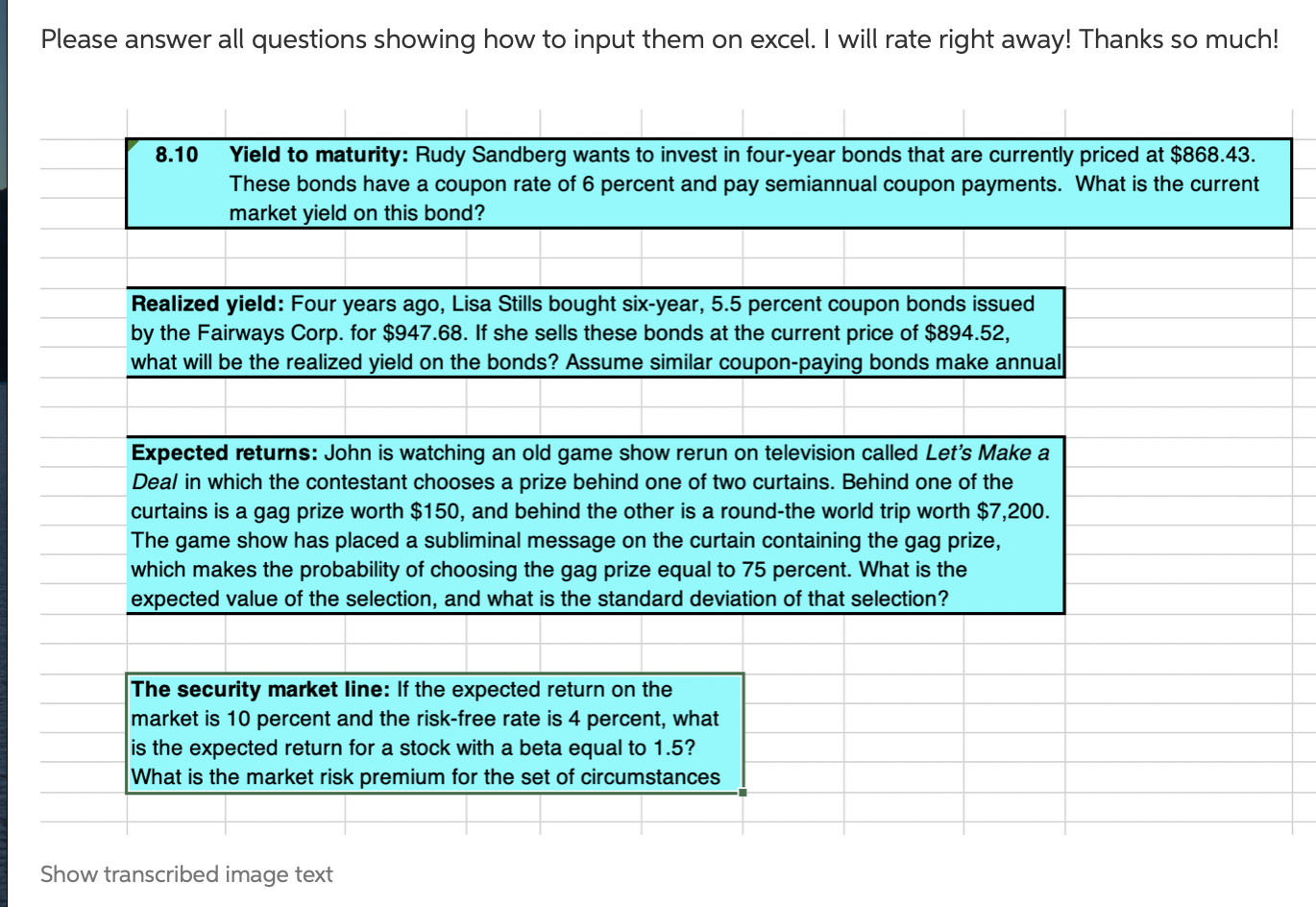 Please do not answer this question if you are not answering all