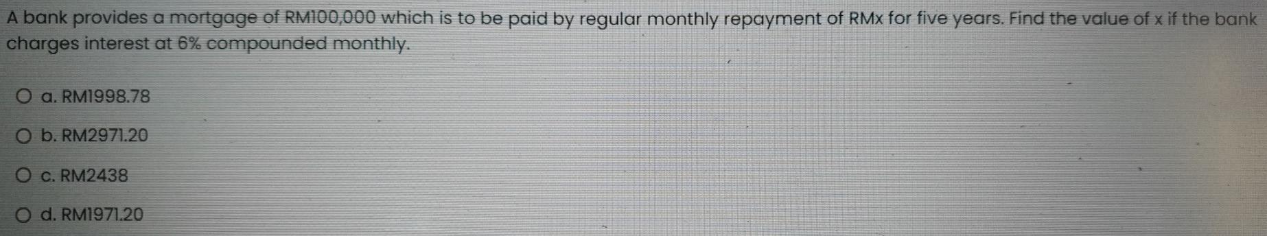  243 Hello Experts, please help this MCQ (Multiple Choice Question). I