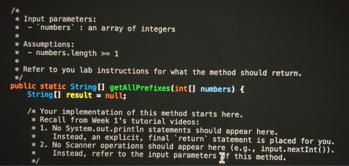 2 30 import java.util.Scanner: 6 7 public class GetAllPrefixesApp { 8 96