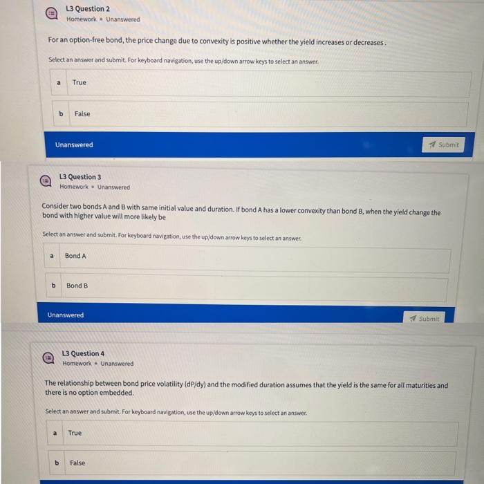  Consider two bonds A and B with same initial value and