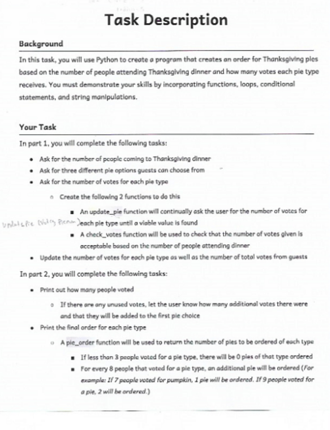  Task Description Background In this task, you will use Python to