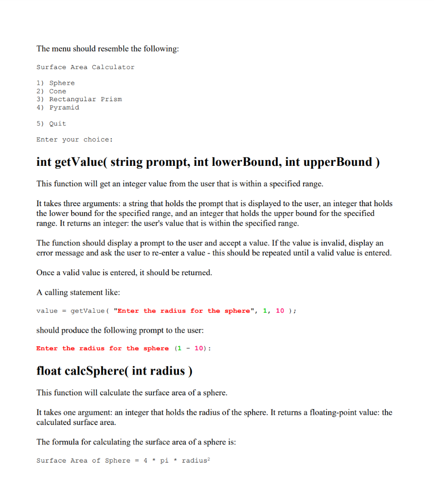 this program is to provide the functions for the already existing code