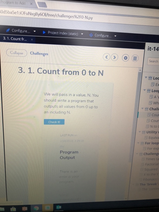 Program to Add Od5ba5e1 iOFuNxaBy601/tree/challenges%2F0-N-py , configure.. Project Index (static) Configure
