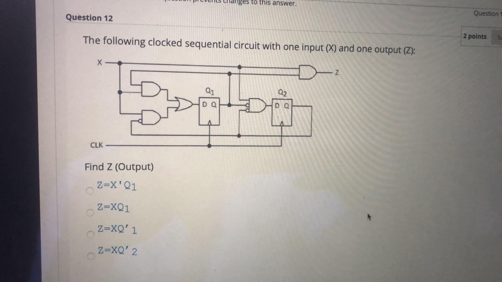 nges to this answer. Question Question 12 2 points Si The