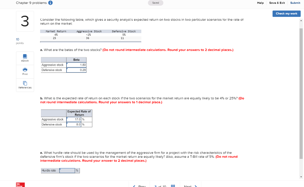  How to do Question E Chapter 9 problems Seved Help Save