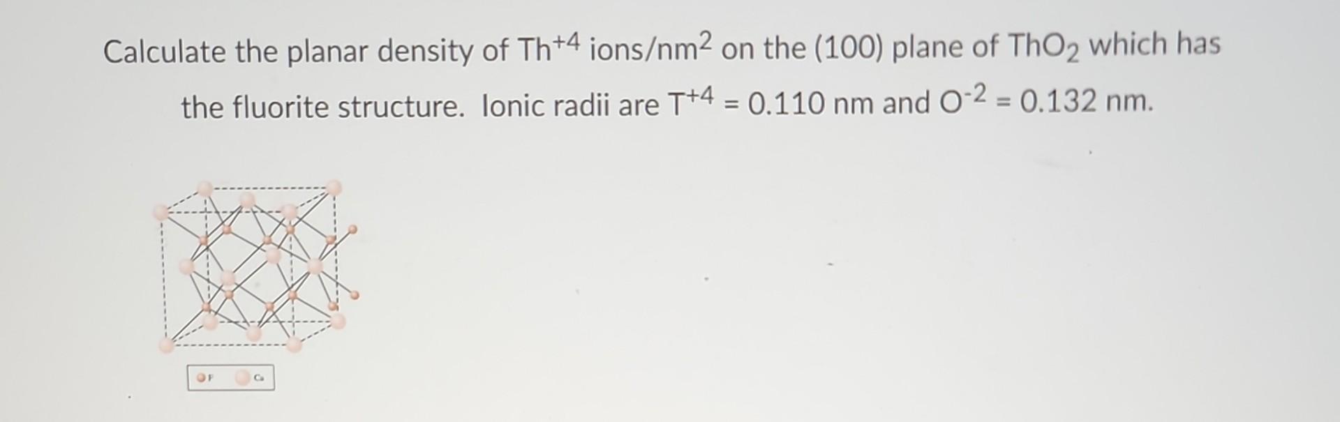 with each statement. 1. 2 lons in a CsCl unit cell 2.