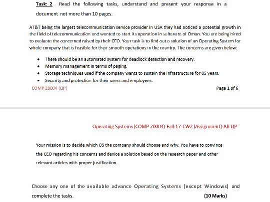 Task: 2 Read the following tasks, understand and present your response