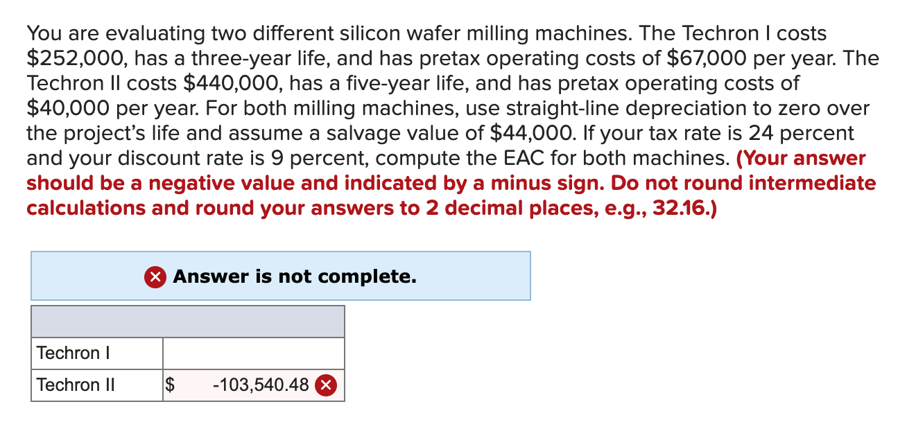 please show steps You are evaluating two different silicon wafer milling machines.