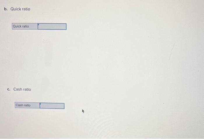 the following balance sheet information for 2017 and 2018. Based on the