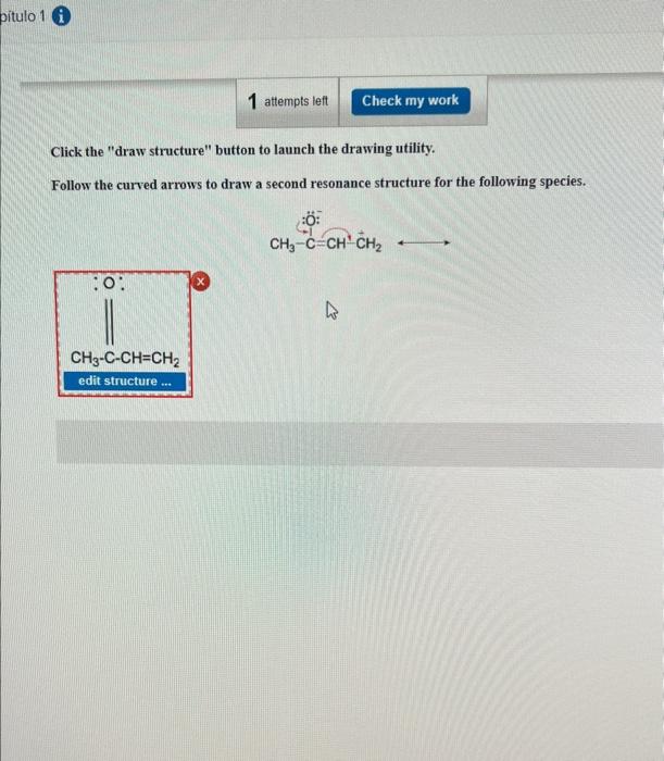  Click the "draw structure" button to launch the drawing utility. Follow