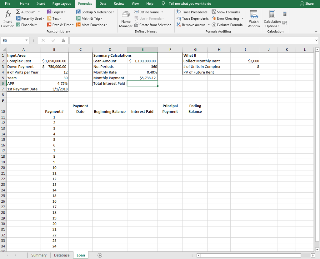 Please if you can provide the formulas but also briefly explain it