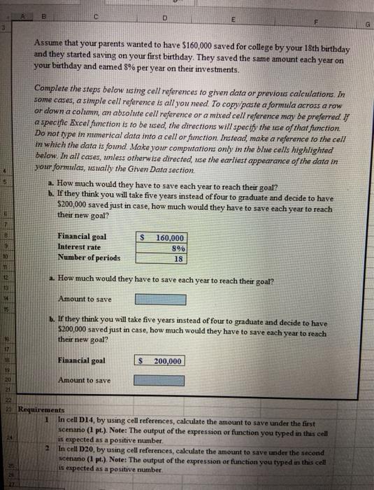 Excel 2013 Proje Berk_DeMarzo_Harford. Problem 4-20. V9 Project Description: (19) In this