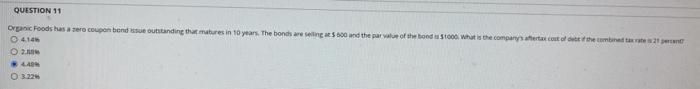 11 Othman WO to QUESTION D DU QUESTION 11 Organic Foods as