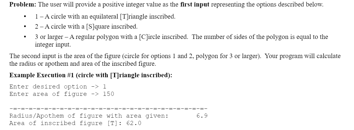  C Language Problem: The user will provide a positive integer value