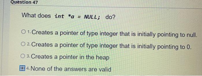 subtraction of a pointer from another pointer 04. When used as a