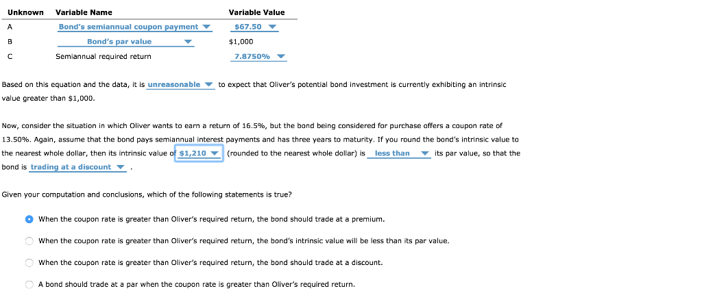 partially determines the interest-based return that a bond will reflects the return