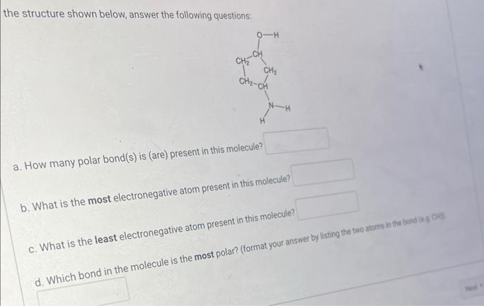  the structure shown below, answer the following questions: a. How many