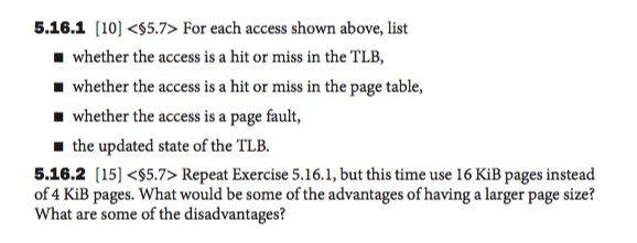 table to track the mapping of virtual addresses to physical addresses. This