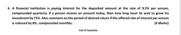 to have a life of 10 years. The project proposal under consideration