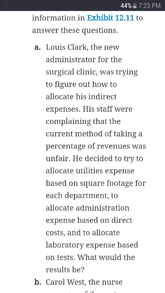 please answer the following question in an excel spreadsheet 44%. 7:23 PM