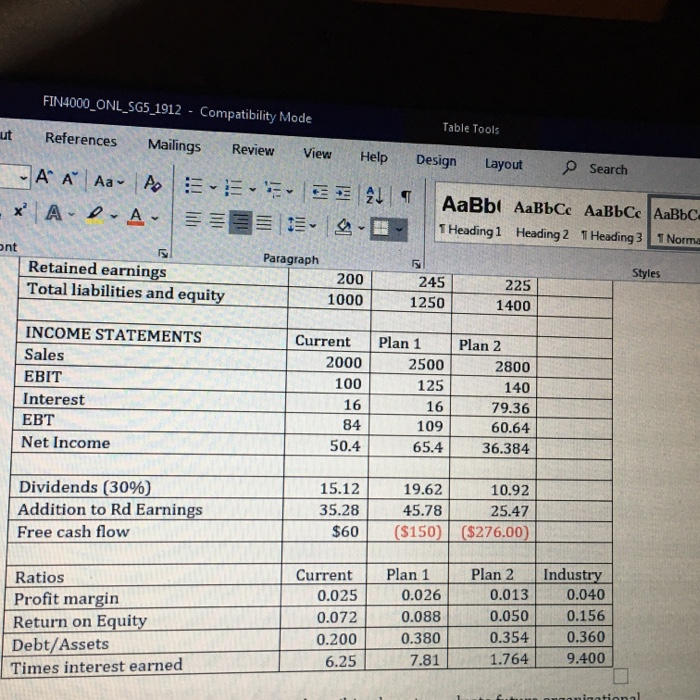 1 Norm A Paragraph Styles Grace & Bells Company is evaluating plans