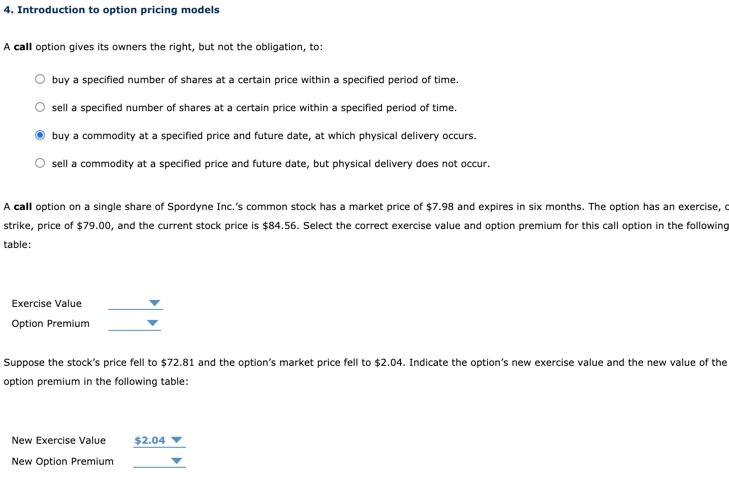 Drop downs for the first two drop downs- $5.56, $7.98, $0.00,