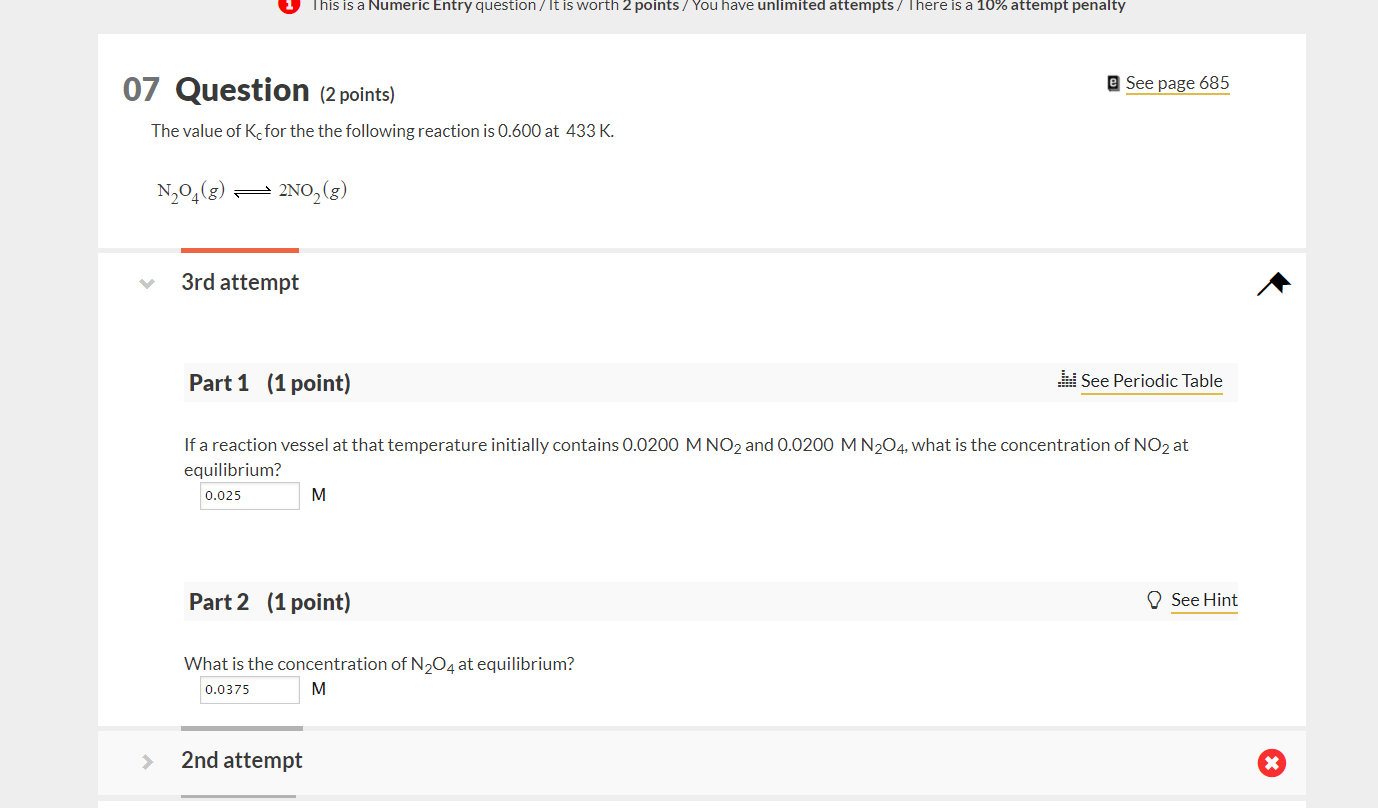  This is a Numeric Entry question/ It is worth 2 points