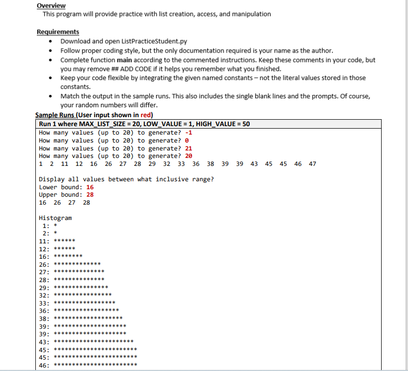 write a code using Python with this requirement # @author First Last