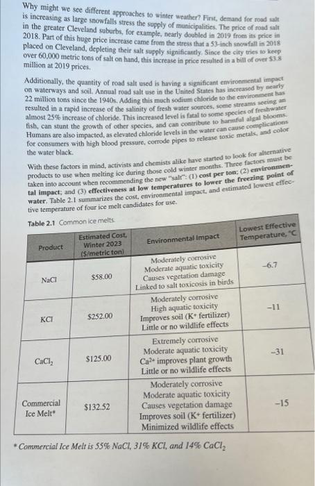 is ideal from an environment impact perspective, will the lowest effective temperature
