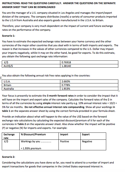 tables Table 1: Calculation of 3 month forward rates using the simple
