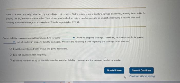 auto insurance example What are the possible consequences of your automobile policy