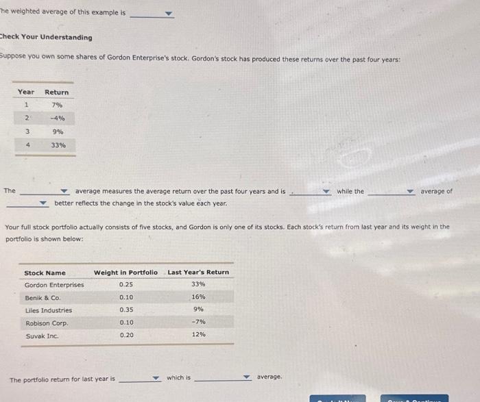 or importance, but that is not always the case. Suppose a stock