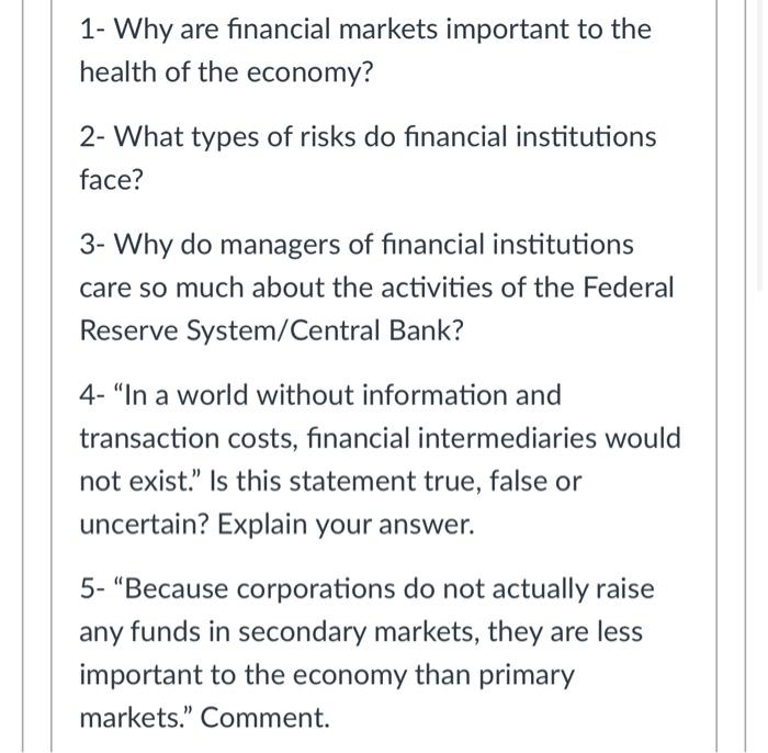 their assets." Is this statement true, false or uncertain? Explain your answer.