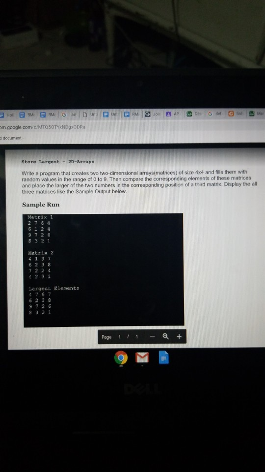 How will you program using Java? m.google.com/c/MTQ50TYXNDgxODRa d document Store Largest -2D-Arrays