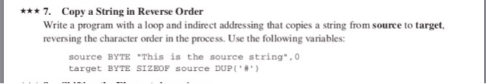 on page 138 of your book. You must display the reversed string