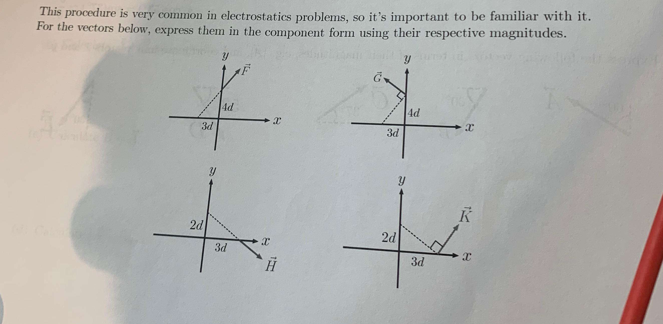  This procedure is very common in electrostatics problems, so it's important