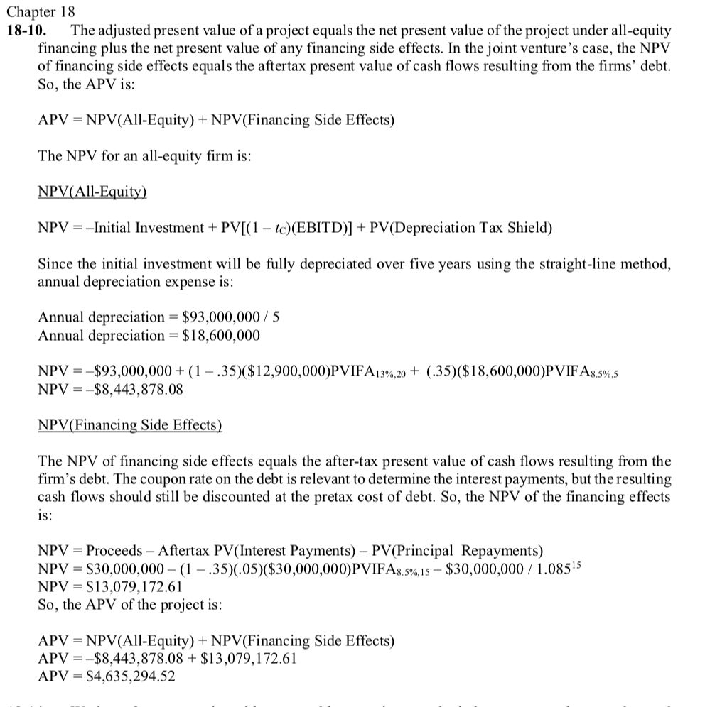  Use the textbook way to solve the problem! Chapter 18 18-10.