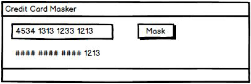 Write a C# GUI application that masks all but the last 4