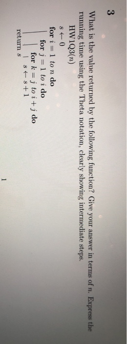  What is the value returned by the following function? Give your