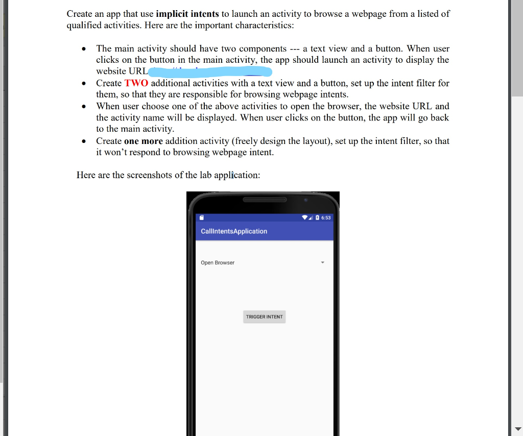 Please use java in android studio to complete the question. Please show