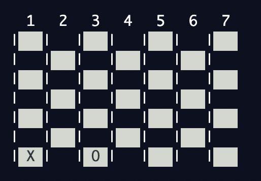 Connect Four. I need only 2 player mode: where the code will