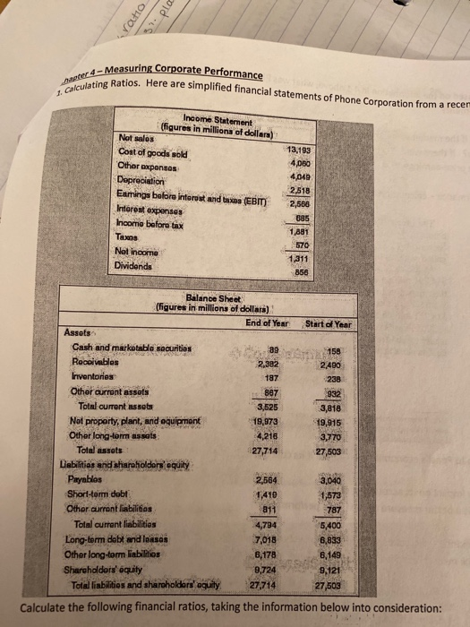 Question 4-1 to confirm that ROA - asset turnover x operating profit